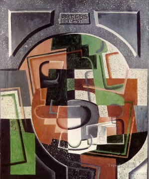 フアン・グリス Painting - 銘板の静物画 1917 年 フアン・グリ